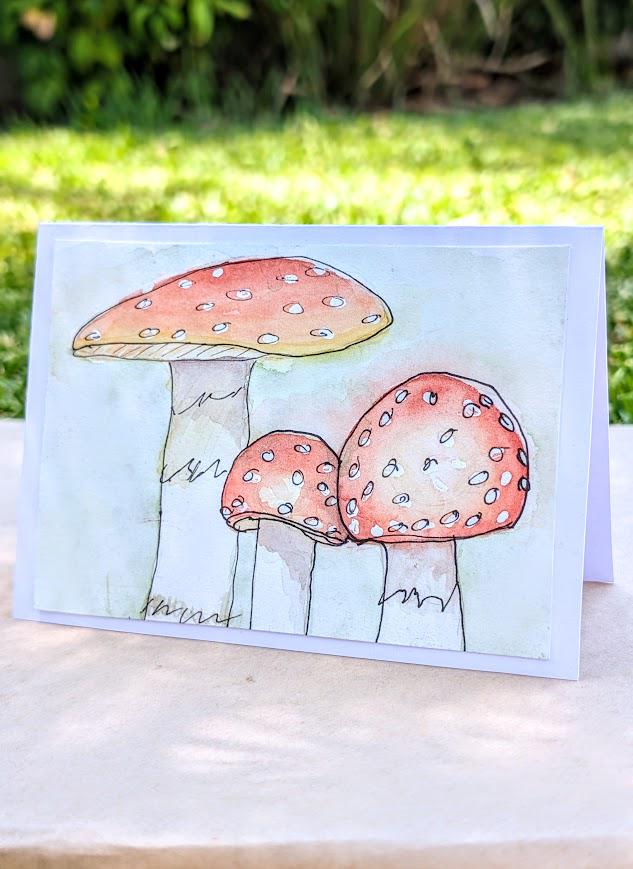 Hand-painted Watercolour Botanical Greeting Gift Card