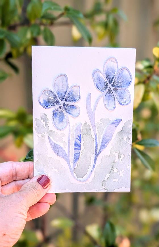 Blue Flower gift card