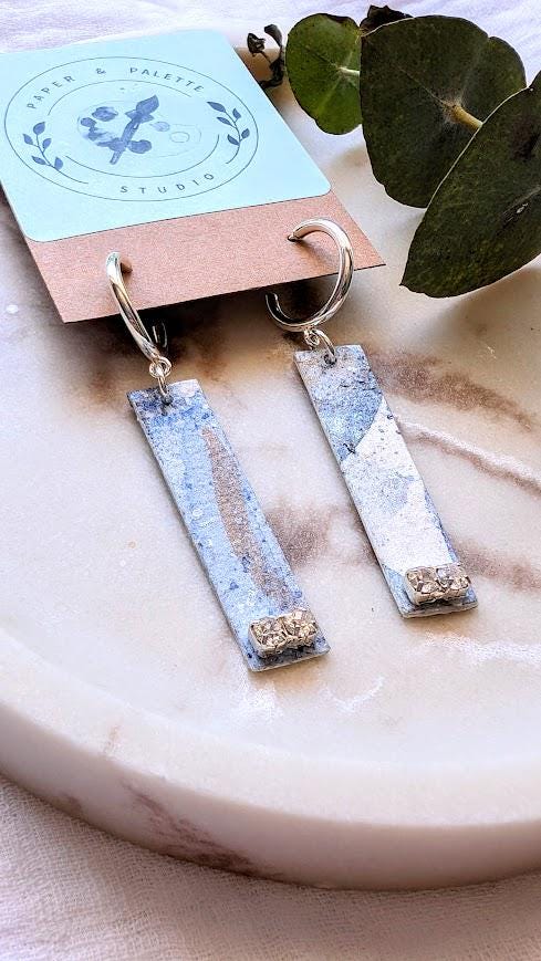Sustainable Geometric Dangle Earrings