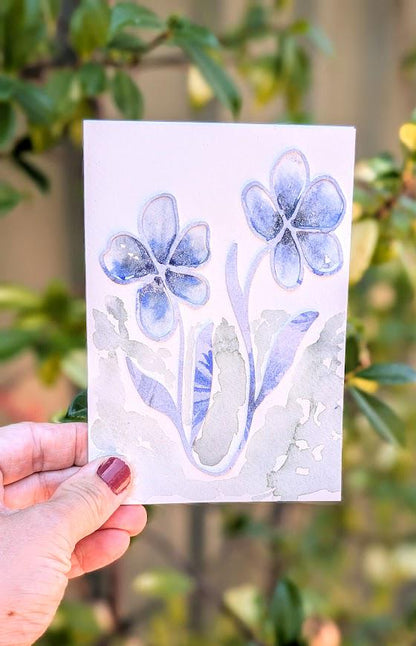 Blue Flower gift card