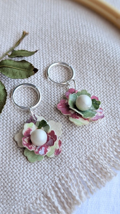 Elowen Collection – Pearl Bloom Bridesmaid Earrings